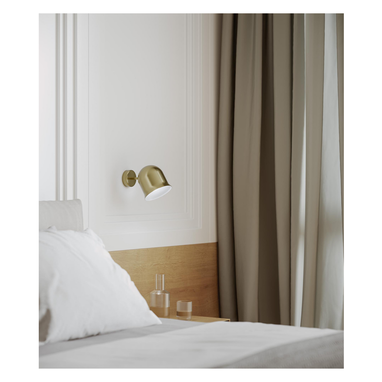 NARCISO APPLIQUE OTTONE NATURALE
