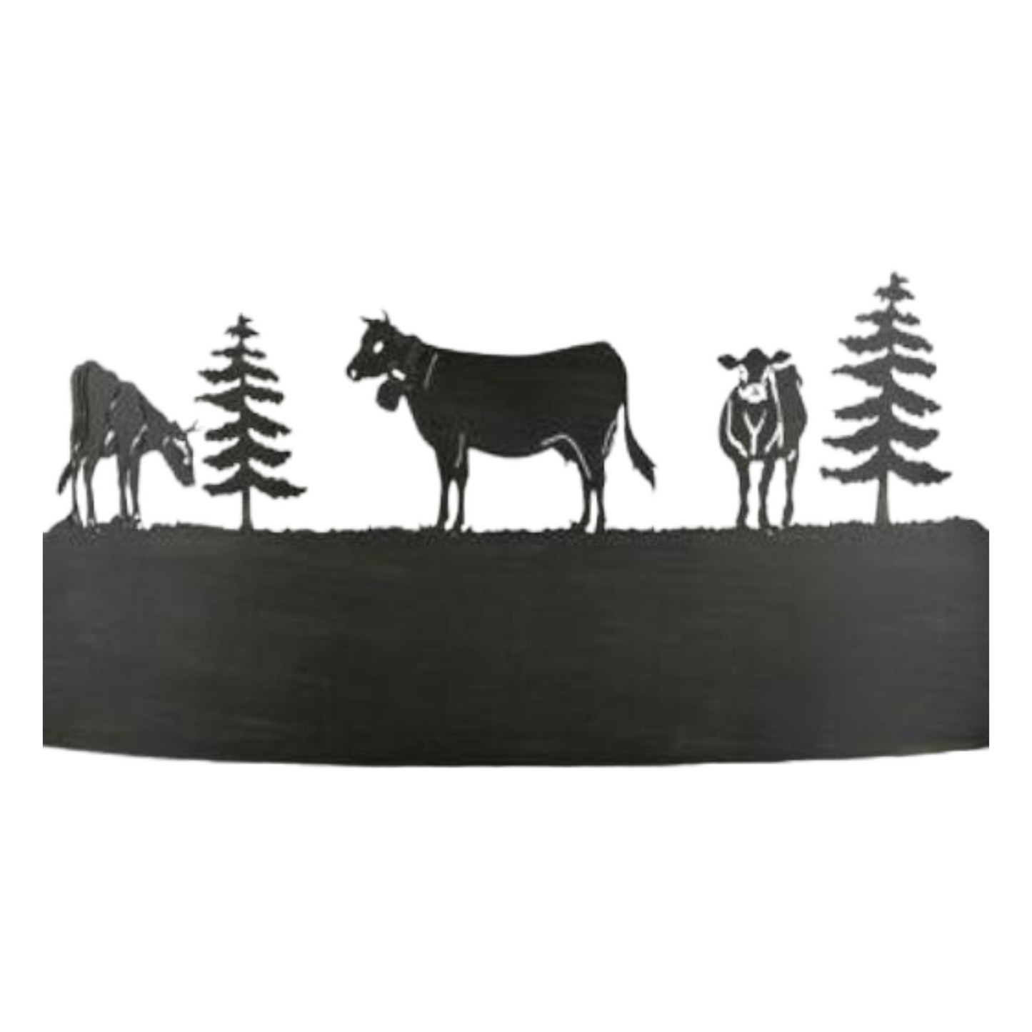 APPLIQUE MUCCHE E PINI