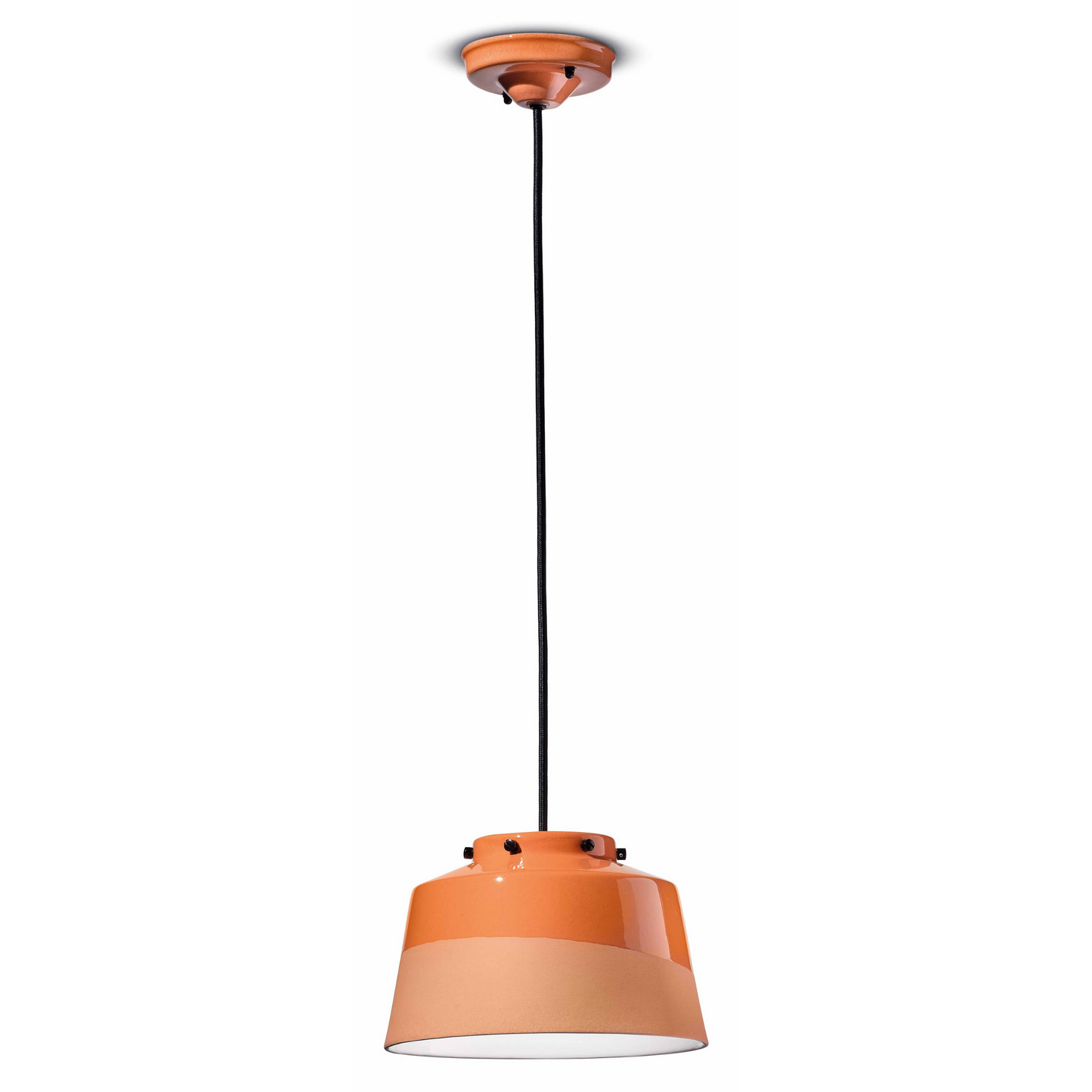 SOSPENSIONE D.21
Lampadina 1 x max 77W E27
Dimensioni H 17cm | ∅ 23cm